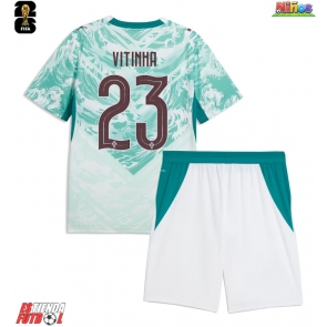 Portugal Vitinha #23 Segunda Equipación Niños Mundial 2026 Manga Corta (+ Pantalones cortos)
